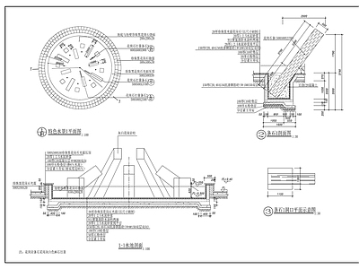 景观节点 公园小品大样 施工图