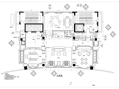 现代会所 九楼会所 施工图