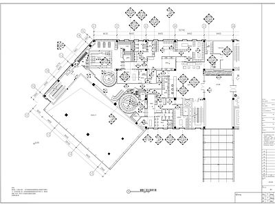 现代其他休闲娱乐空间 大SPA区 施工图