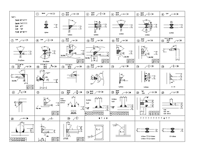 结构节点图 构件焊缝 节点构造详图 施工图