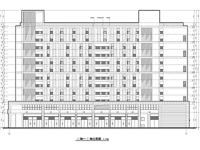 现代住宅楼建筑 高层底商公寓楼 施工图