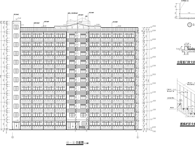 现代住宅楼建筑 高层公寓楼 施工图