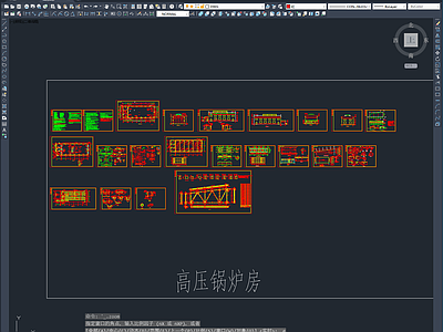 钢结构 高压锅炉房结构图 施工图