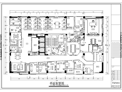 中式整体办公空间 中式禅意风格意境 办公 施工图