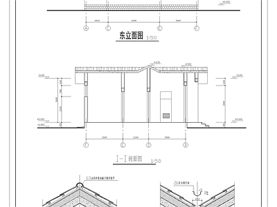 景观节点 服务区公厕 长12米 宽9 施工图