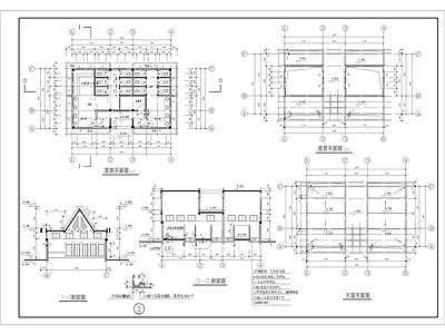 景观节点 意大利风格公厕 长13宽8 建筑 施工图