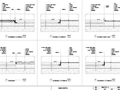 其他地面节点 室内地面收口 标准节点大样详图 施工图