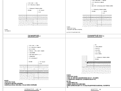 其他地面节点 各材质室内地面 地坪节点大样详图 施工图