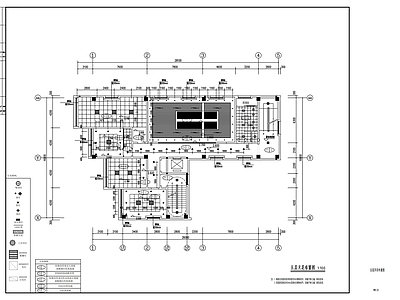 现代整体办公空间 社区 农行装修图 施工图