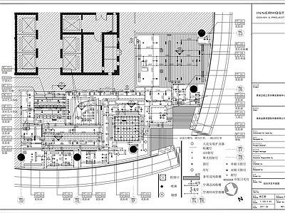 现代整体办公空间 卫视办公室装饰 施工图