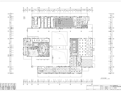 现代整体办公空间 中科公司办公施工 施工图