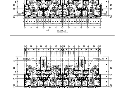 现代住宅楼建筑 现代高层住宅建施 施工图