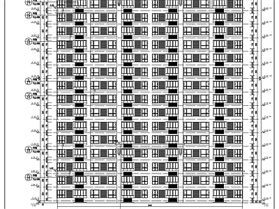 现代住宅楼建筑 高层住宅建施 施工图