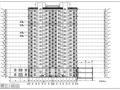 现代住宅楼建筑 高层商住楼建施图 施工图