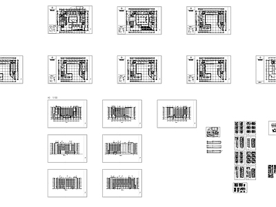 现代办公楼建筑 科技 施工图