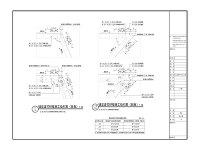 景观节点 波打材料收口 转角铺砖接口 标准做法 施工图