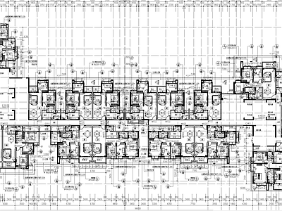 现代其他建筑 高校 公寓建筑平立剖 施工图