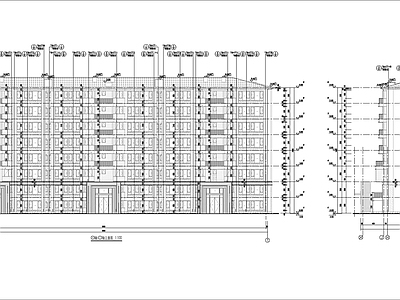 现代新中式住宅楼建筑 高层商住楼建施 施工图