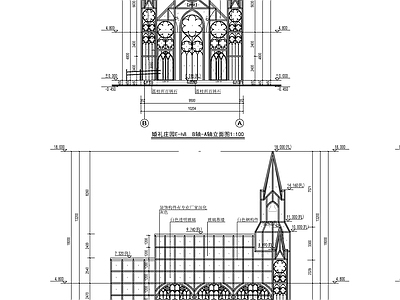 现代欧式其他建筑 婚礼宫建施图 施工图