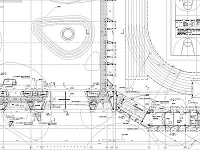 现代学校建筑 大平立剖 施工图