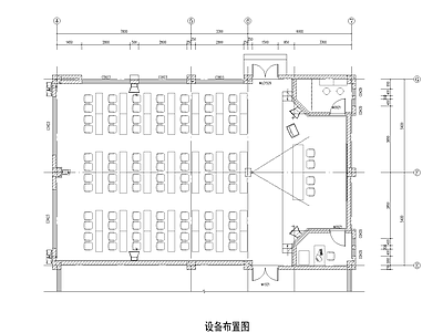 现代办公楼建筑 乡村大讲堂室内 施工图