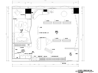 现代直播间 汉京国际16J 服装工作室直播间 施工图