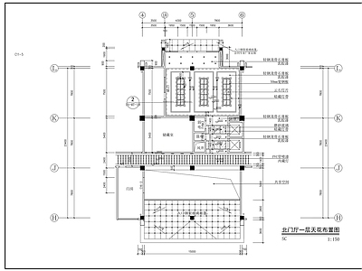 现代整体办公空间 110指挥中心 施工图