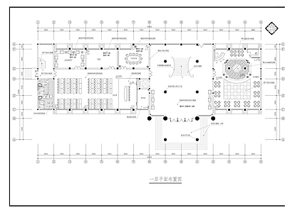 现代整体办公空间 六层办公大楼装修 施工图