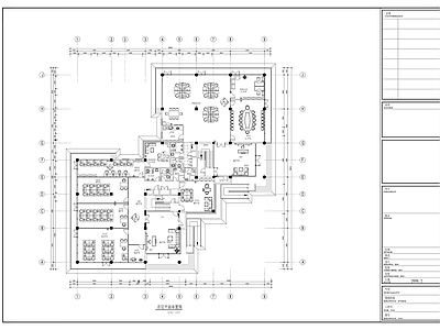 现代整体办公空间 三层综合办公楼 施工图