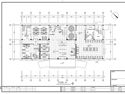 现代整体办公空间 数控办公大楼 施工图