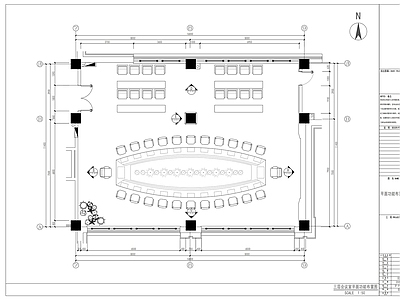 现代会议室 烟厂办公楼 施工图