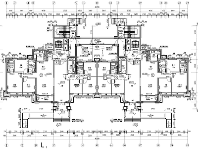 现代简约住宅楼建筑 住 施工图