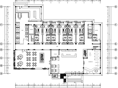 现代民宿 民宿设计图 民宿空间设计图 民宿平面布置图 民宿设计平面图 施工图