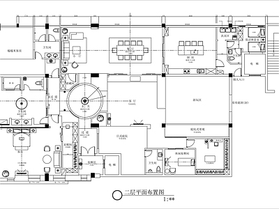 日式民宿 1100平米民宿 民宿空间平面图 主题民俗空间设计 施工图