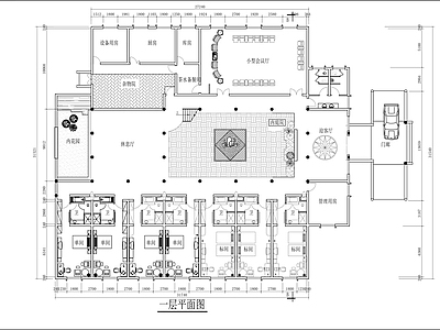 新中式民宿 1700㎡民宿 民宿平面图 施工图