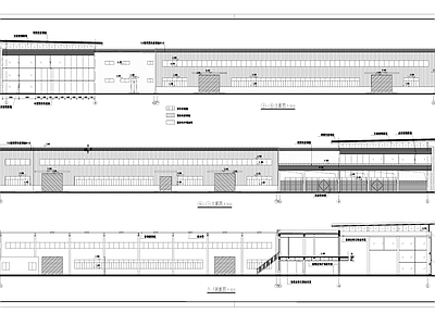 现代其他商业建筑 汽车4S店展厅 修车库 建筑 施工图