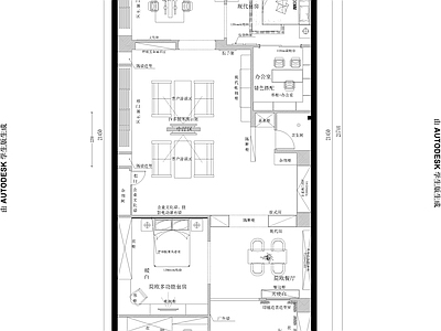 轻奢极简其他商业空间 施工图