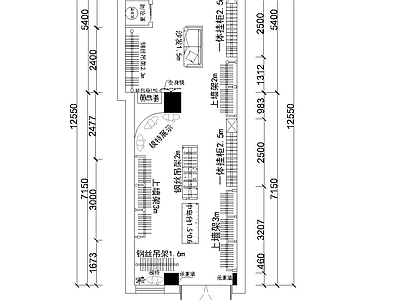 轻奢服装店 街边服装店平面图 平面布局图 服装店平面图 施工图