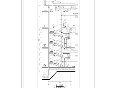 现代楼梯节点 旋转 施工图