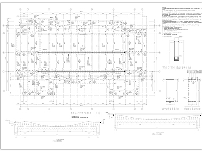 混凝土结构 32米跨预应力梁 预应力 施工图