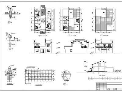 中式民宿建筑 民宿建筑外观设计 民宿外观设计 施工图