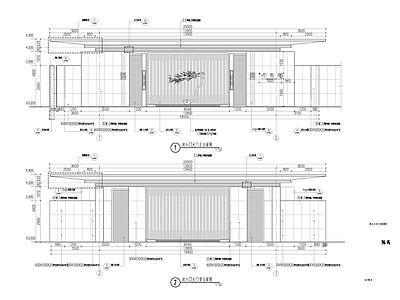 现代廊架 主廊架 施工图