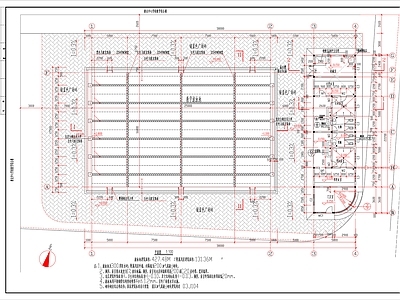 现代培训中心 游泳馆 教学游泳池 整 施工图