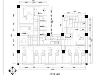 现代美容院 汎歌国际美容沙龙 施工图