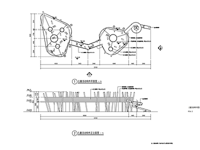 现代其他景观 运动场地 儿童活动区详图 施工图