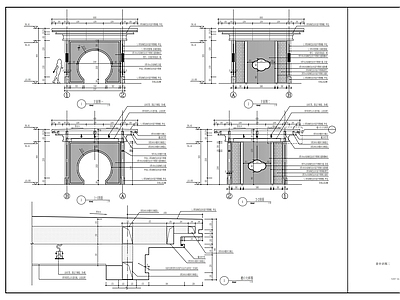 现代亭子 景亭详图 施工图