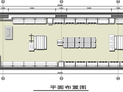 现代服装店 服装平面图 服装店设计平面图 施工图