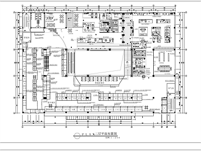 现代商场 商业综合展厅设计 展厅设计平面图 综合展示空间平面 施工图