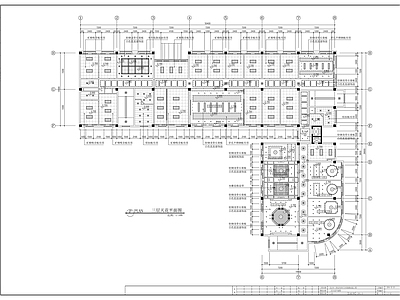 现代整体办公空间 工商局办公楼装修 施工图