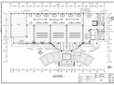 现代整体办公空间 供电办公大楼装修 施工图